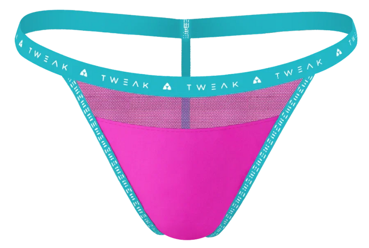 G-String - Pink & Aqua - Extra Small - Tweak Singles