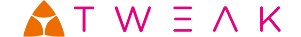 Logo with letters 'T', 'W', 'E', 'A', 'K' in a stylized font with a pink and orange color scheme.